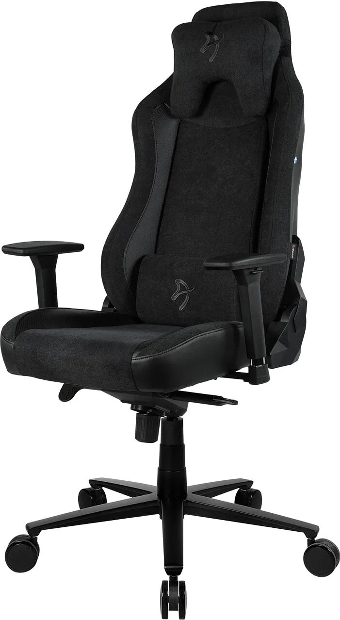 Arozzi Vernazza Vento Pure Black i tyg med svarta detaljer