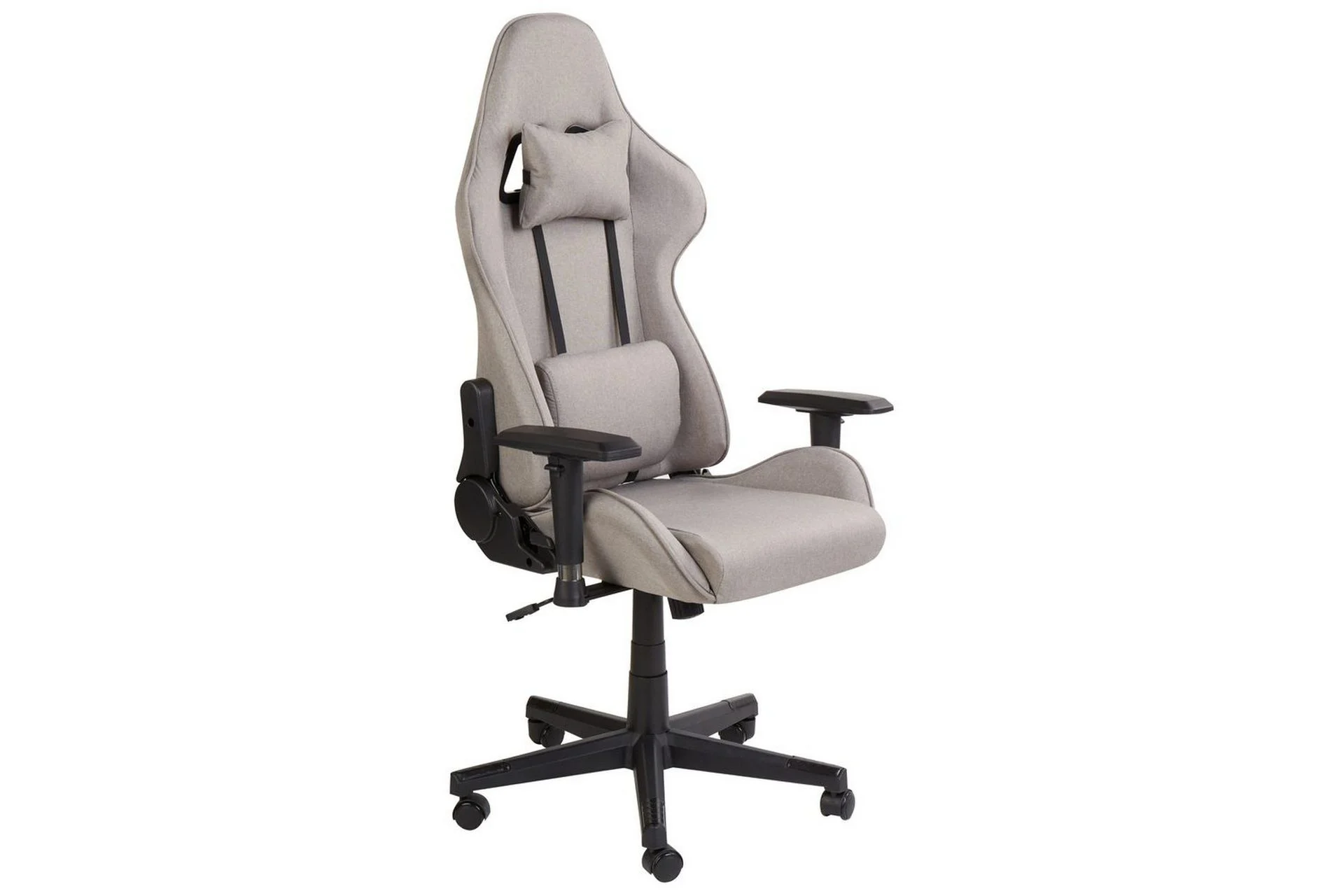 Warrior gamingstol i beige och svart tyg